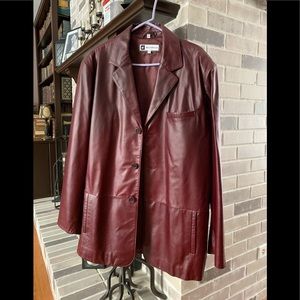 Men’s leather blazer